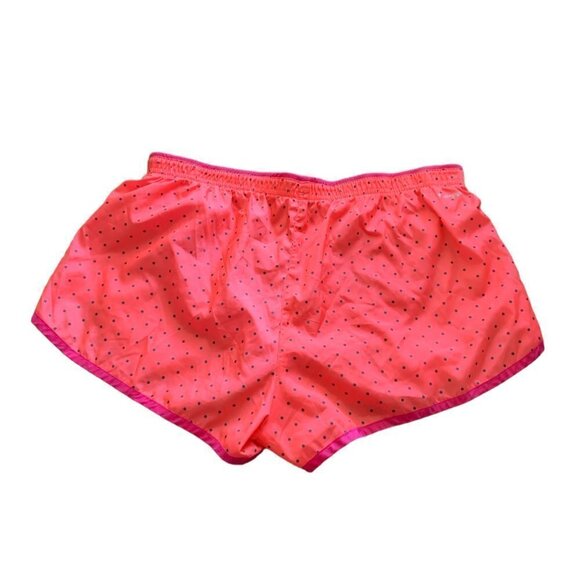 Reebok Running Shorts Pink w/ Black Polka Dots Sz S 80E - Picture 6 of 8